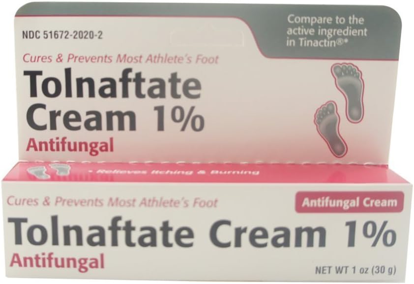 Tolnaftate Antifungal Athletes Foot Cream 1% - 1 Oz (30 G)