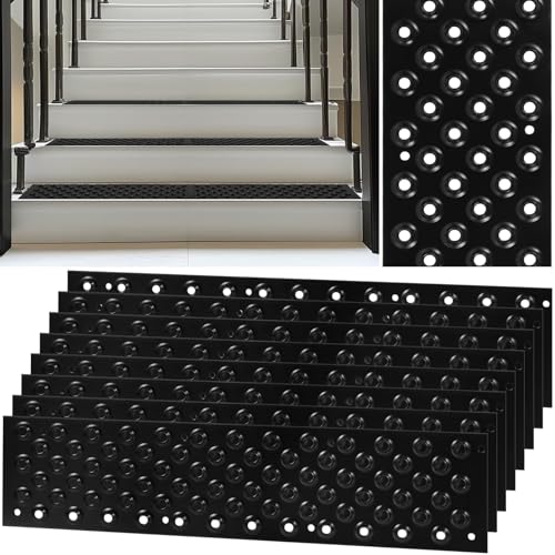 YEXEXINM 8 Pack Non Slip Aluminum Stair Tread