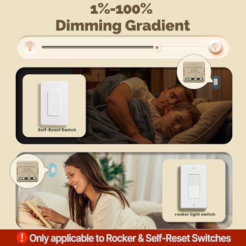 MOES Smart Dimmer Relay Module 1 Gang, No Hub Required, 2.4GHz WiFi - Image 4