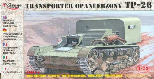 Preisvergleich Produktbild Mirage Hobby 72608 - Gep. Mannschaftstransporter TP-26, Panzer