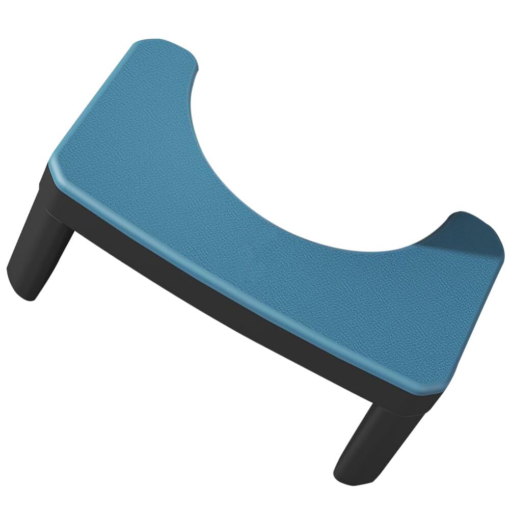 Toilettenhocker für Erwachsene, Badezimmer Fußhocker aus Pp, Blau