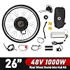 48V 1000W Ebike Hub Motor Kit - 26 Inch Brushless Gearless Electric Bike Conversion Kit with Dual Mode Controller, Perfect for DIY Bike Projects & High-Speed Riding #1