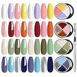 💐🌸Einfach aufzutragen und ideale Geschenke: Das DONG RHYME Solid Cream Nail Gel Polish Set ist einfach zu verwenden. Es erzielt eine intensive Farbe und ein ultrapräzises Auftragen, ohne aus dem Nagelbett auszulaufen. Sowohl für den Salon als auch für Anfänger geeignet. Ideales Geschenk für Ihre Schwester, Mutter und Freundinnen.