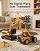 SBNING Mini Montacargas A Control Remoto, 1:64 Premium Alloy Mini R C Construction Set – Forklift, Excavator & Dump Truck, 2 in 1 Transformable Lift Fork & Hook with Lights & Sounds (1pc-2)