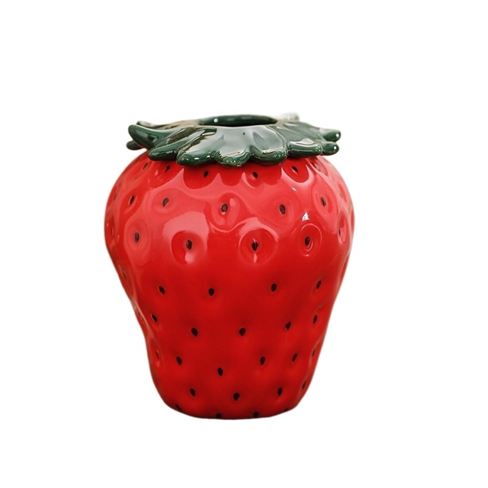 MDNIPQBAM natural Strawberry Ceramic Vase Hydroponic Nordic Modern Creative Home Dried Flower Decoration for garden(A13.2x15.3)