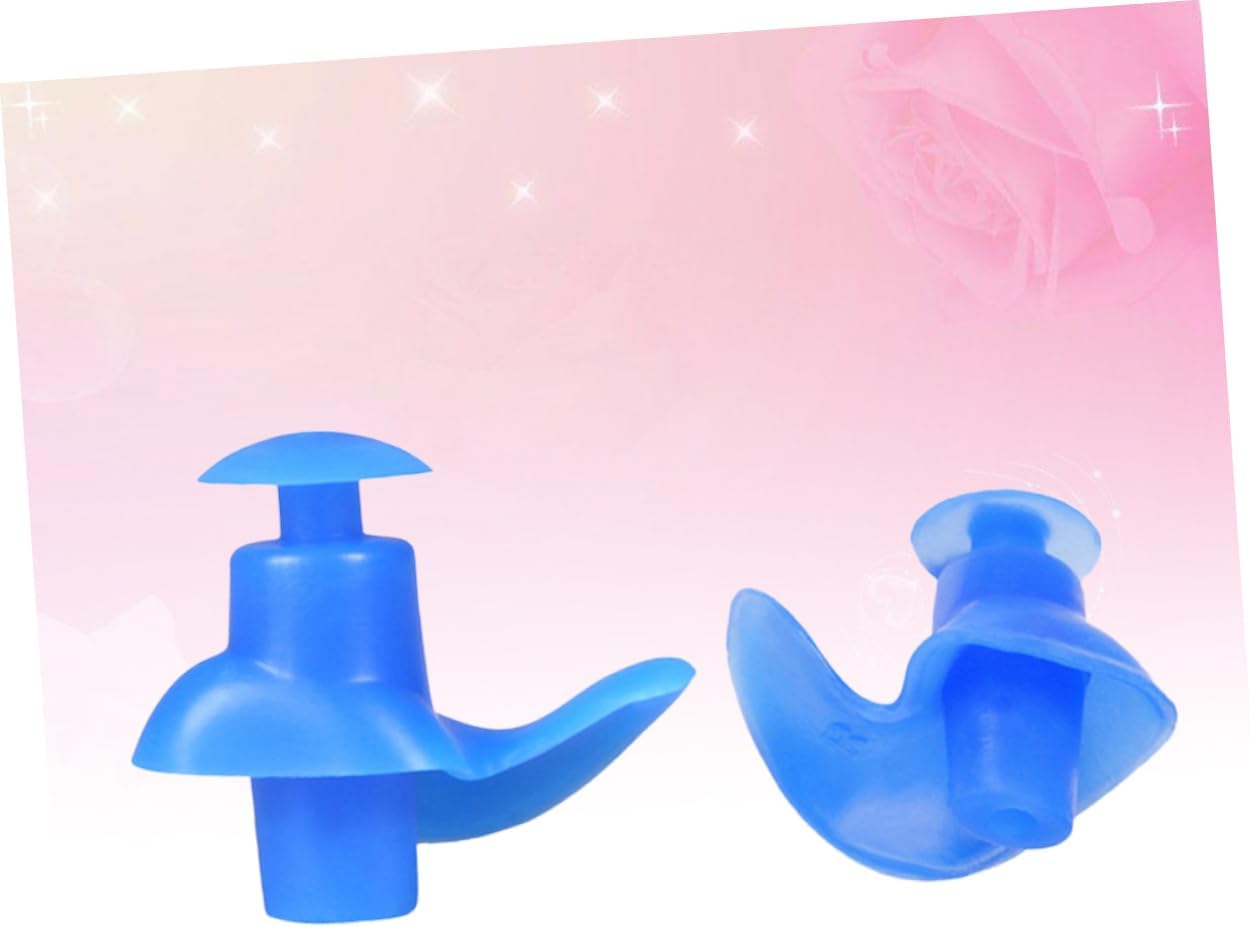Generic 5 Pairs Silicone Waterproof Ear Buds Sleep Earbuds Sleeping Earbuds Pool Accessories Silicone Swimming Diving Blue