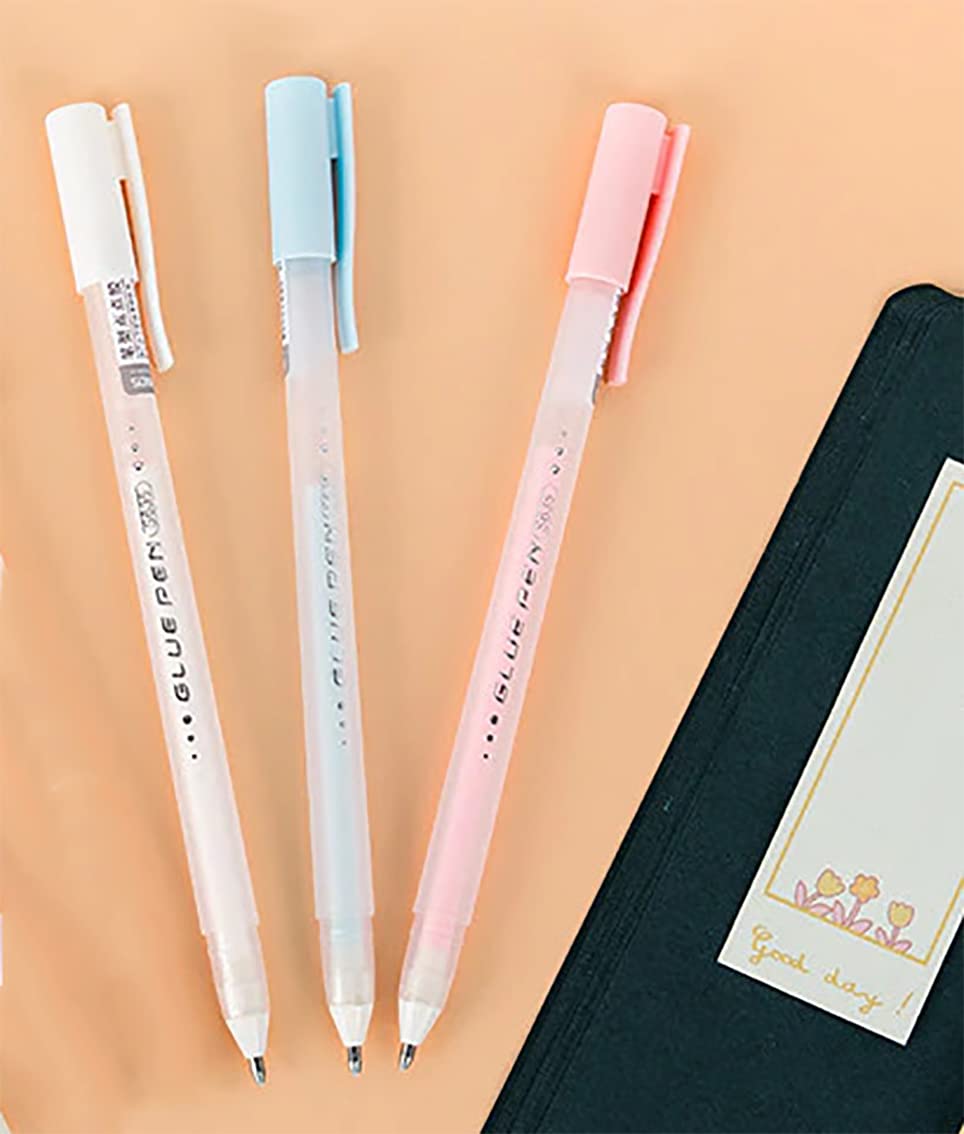 GLUN® Neon Colors Liquid Glue Stick Pens with 1mm Pin Point, Mess Free Liquid Glue Pens for School going Children and Craft and Office Pack of 3 (Type 2 (PVG)) (B0C1N8BPVW) Amazon Price History, Amazon Price Tracker