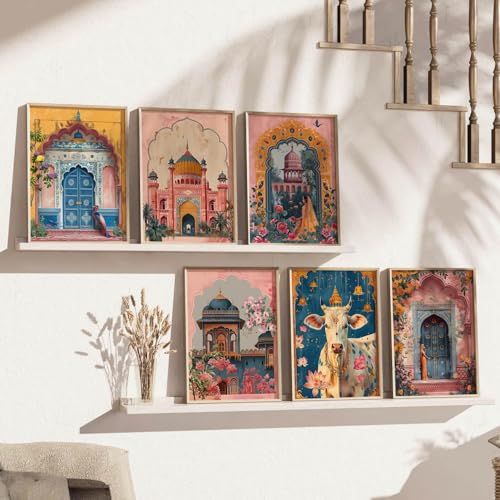 Image of kotart Madhubani Art Paintings with Frame for Home Decoration- Painting for Wall Decoration - Traditional Framed Painting for Living Room Bedroom Office Decor - (19X25 inch, C)