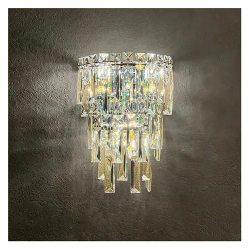 Applique murale LED cristal luminaire décoratif salon couloir chambre or de luxe
