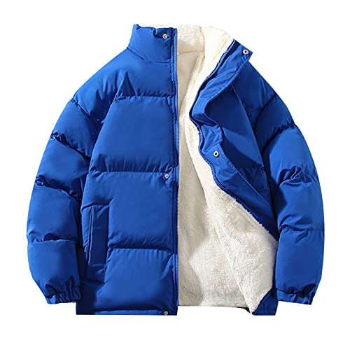 Manteau épais homme grande taille chaud et confortable sans capuche contre le froid