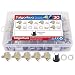 30sets 1k-100k Ohm Single Linear Taper 3 Pins Rotary Potentiometers Resistor with Pots Knobs Kit