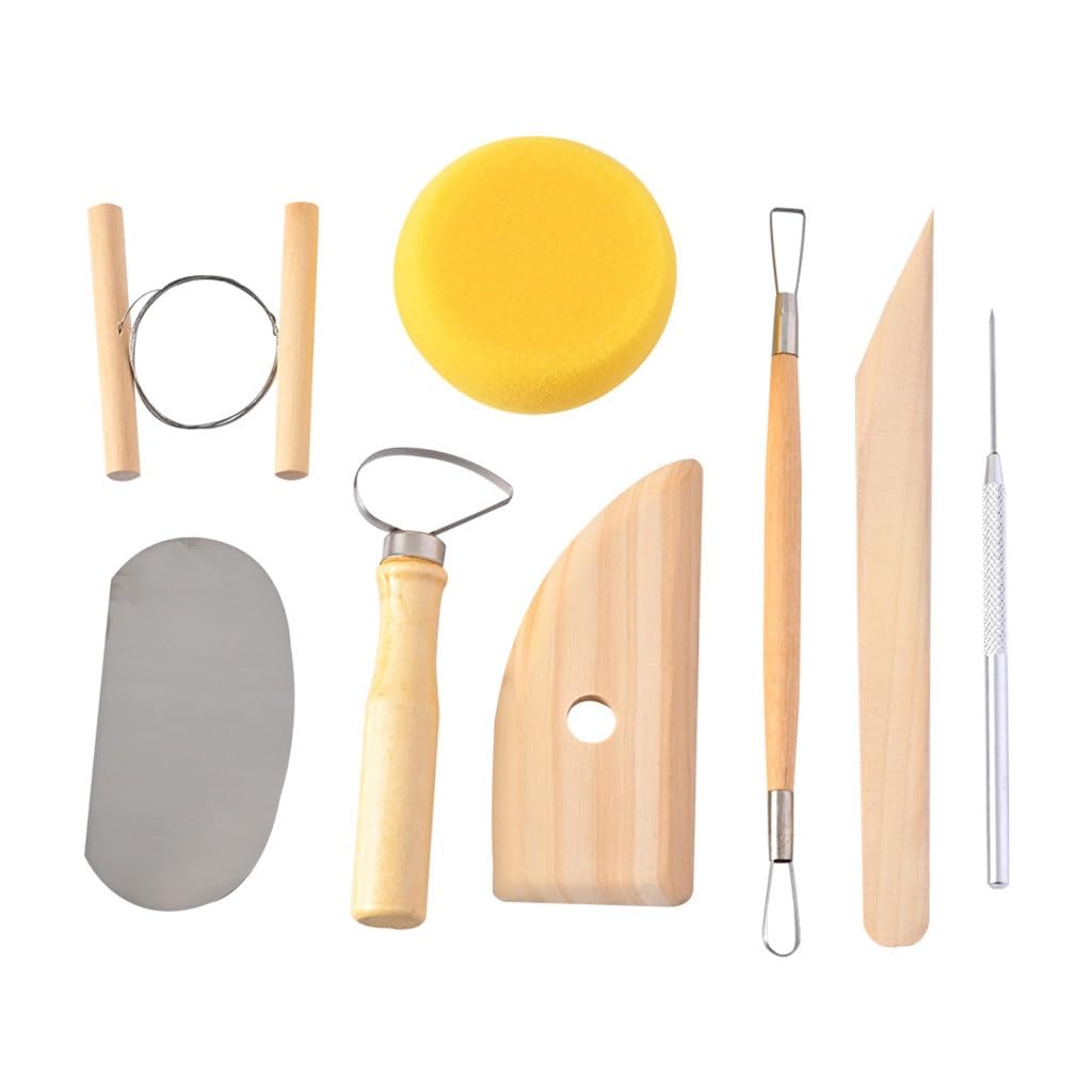 Outils de poterie, 30 Ensembles de stylos à Empreinte, Sculpture sur Argile, Bois, poterie, Outils en Argile, Fournitures d'art
