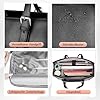 MATEIN Laptoptasche Damen mit Isolierted Lunch-Fach, Laptop Handtasche 15.6 Zoll, Arbeitstasche Damen Groß, Aktentasche Wasserdicht, Shopper Tasche Leder, Schultertasche für Business, Schule, Schwarz #5