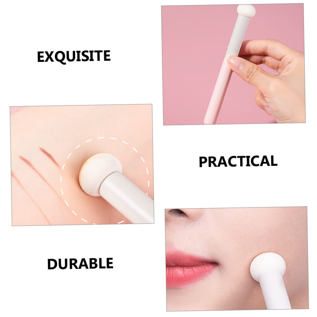 FRCOLOR 20stücke Teiliges Make-up Schwamm Mit Ergonomischem Griff Für Puder Concealer Und Foundation Multifunktionale Beauty-schwämme Für Perfektes Verblenden Und Auftragen