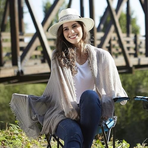 Fashion Cotton Blend Solid Scarf Long Lightweight Travel Scarf Shawl Wraps 70"×35"4