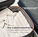 LeanTravel Premium Compression Packing Cubes for Travel - Suitcase Organizer Bags with Double Zipper & Breathable Mesh Panel - Space Saving Carry On Luggage Essentials (3-Pack, Grey)