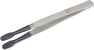 AAProTools Tweezers Rubber Coated PVC Soft Non MARRING Flat Tips LAB Hobby Bead Craft Tools
