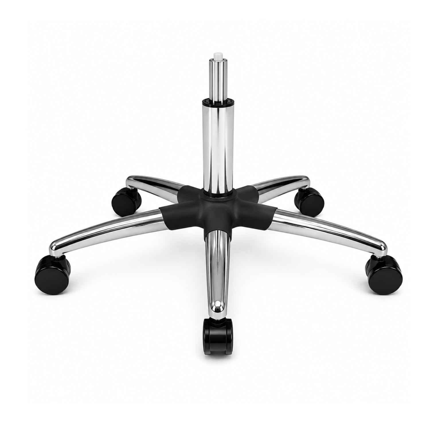 Beta Chair Base with Nylon Black Wheels | 5-Star Revolving Chair Base with Chrome Finish Legs | Heavy Duty Office Chair Replacement Base for Computer Chair, Executive Chair & Revolving Chair-image-39