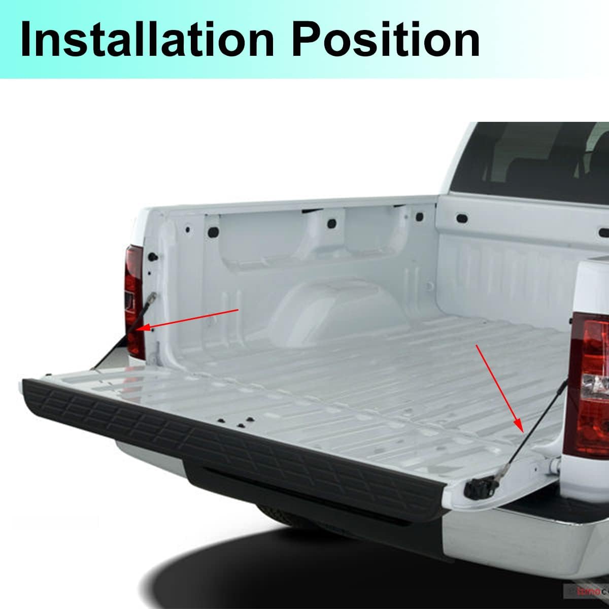 1 Pair Tailgate Support Cable for Chevy Silverado for GMC Sierra for Cadillac Escalade for Hummer H2 Replaces 88980509 88980510 88892972 88892973 16637944 16637945
