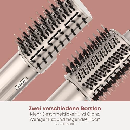 Shark FlexStyle 5-in-1 Luftstyler & Haartrockner, Auto-Wrap-Lockenaufsatz, Paddle-Bürste, Ovalbürste, Konzentrator, Diffusor, Aufbewahrungskoffer, Keine Hitzeschäden, Champagner HD446SLEU
