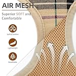 PUPTECK Soft Mesh Dog Harness and Leash Set Pet Puppy Cat Comfort Padded Vest No Pull Harnesses, Beige, S - Image 3