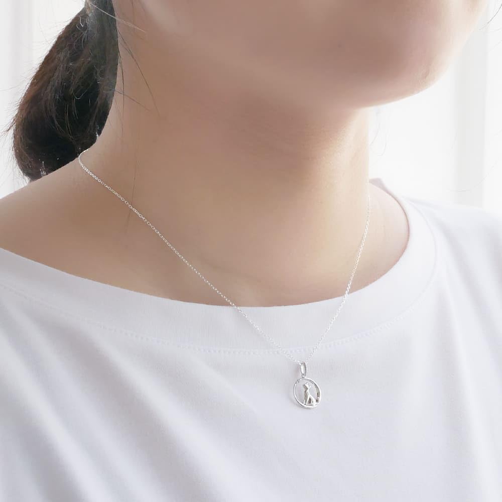 [未来天使] 選べる 誕生石 ネックレス レディース 月 ムーン 猫 三日月 誕生日 プレゼント にピッタリ MIP11020