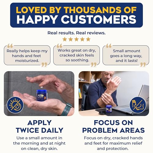 A1C BOLD SKINCARE Diabetic Care Balm - Balm for Diabetics Care with Beeswax & Vitamin E, Diabetic Moisturizer For Dry, Cracked Hands & Feet, Long-Lasting Hydration for Sensitive Skin, 2 oz