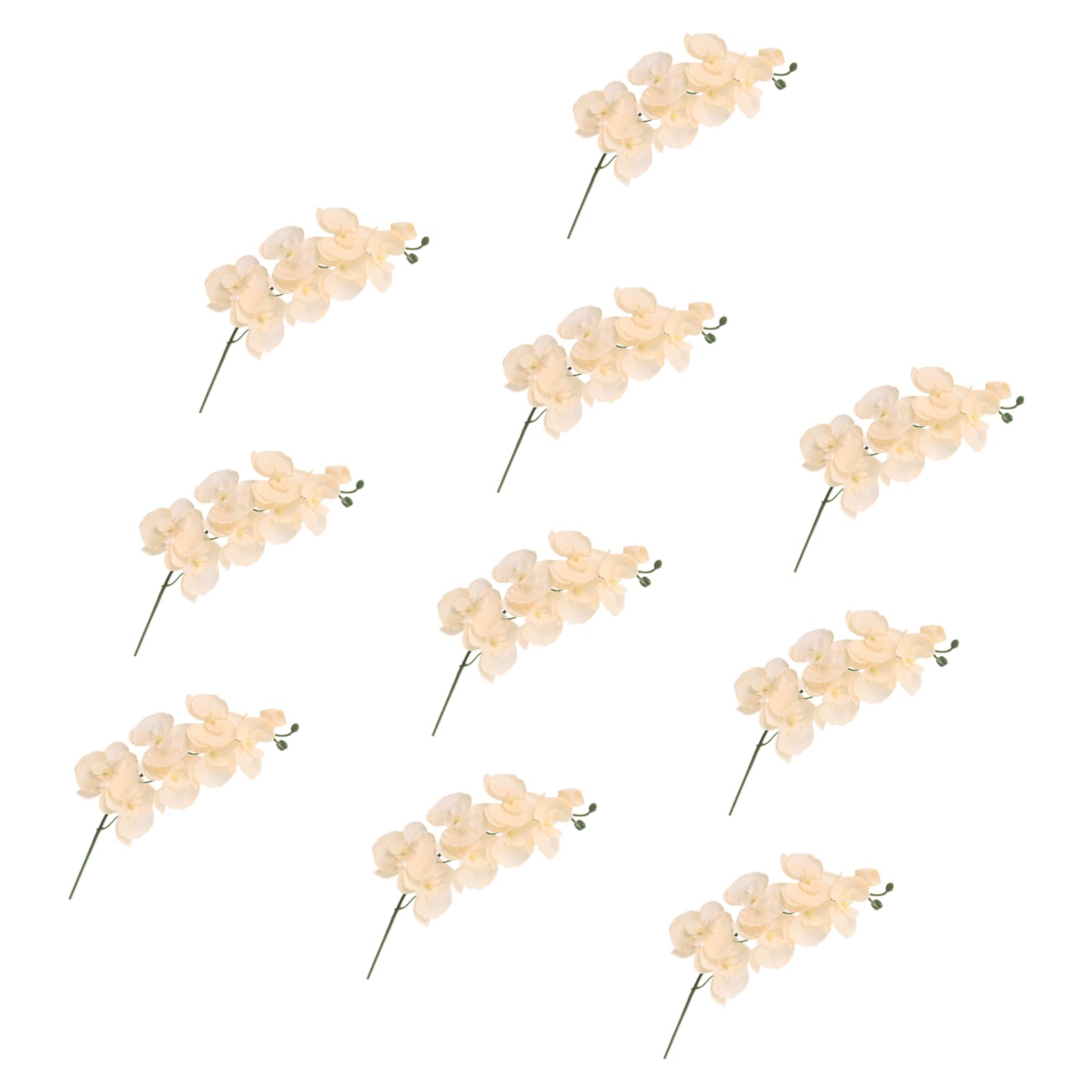 XuQiZZpp Realistic 3D Artificial Butterfly Orchids Branch in Vibranted Color for Bridal Bouquets and Permanent Table Arrangements Silk Flower Centerpieces for Weddings