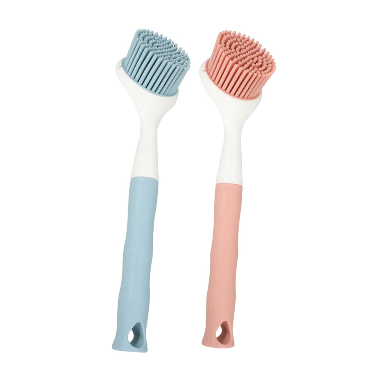Didiseaon 8piezas Cepillo De Cocina Mango para Lavar Platos y Fregar Sartenes Cepillo Multiusos De Silicona Antiadherente para Limpieza De Utensilios De Cocina Rosa Azul