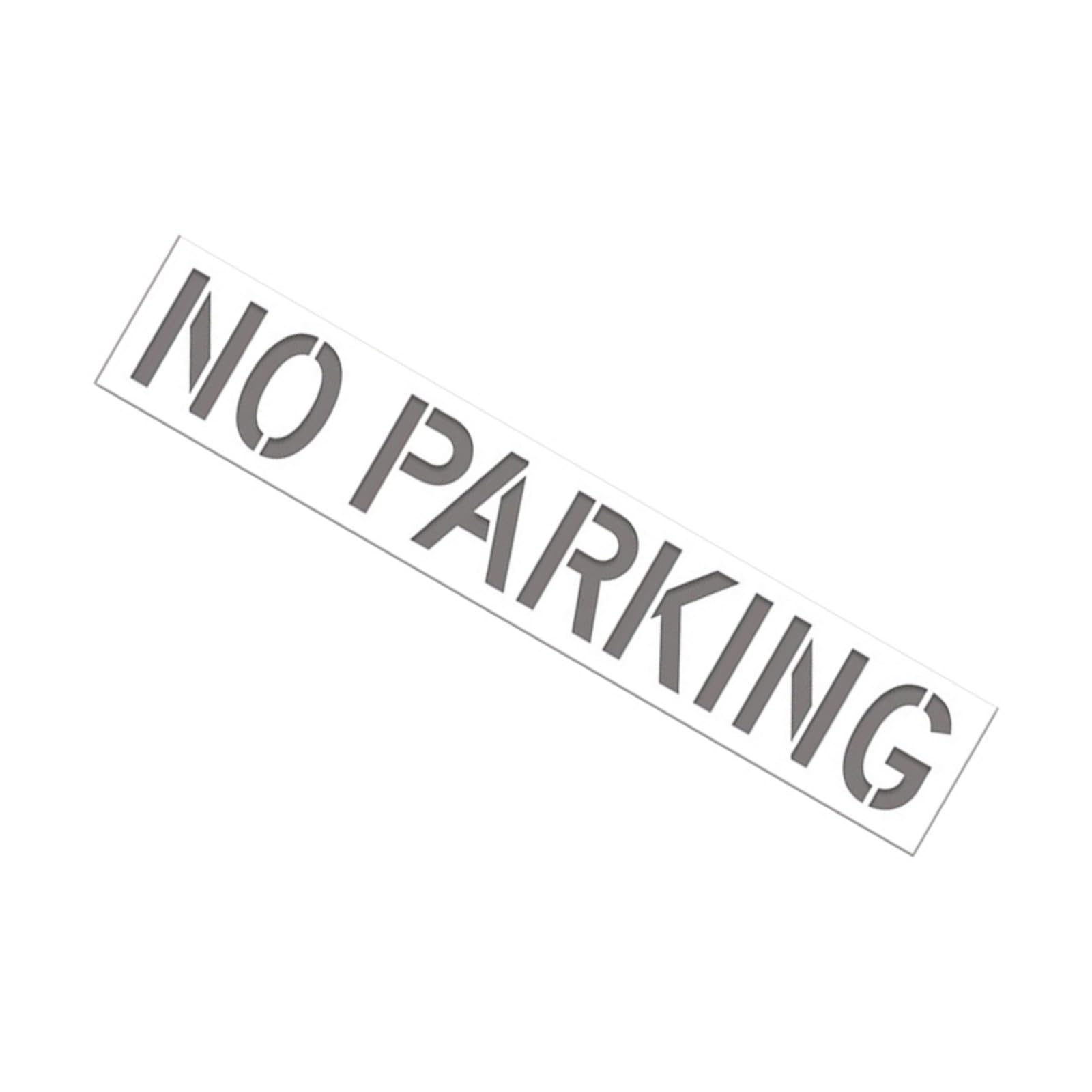 Jazuaiao Parking Restriction Stencil 12Inch High Silicone Drawing Templates Washable Flexible Painting Templates Large Letter Stencil