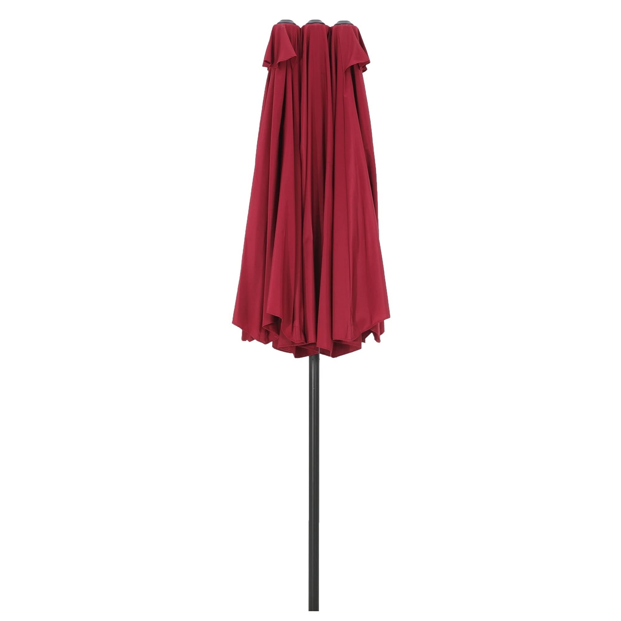 Parasol ogrodowy, duży dwustronny prostokątny parasol ogrodowy z podwójnym tarasem, odporny na blaknięcie, parasol zewnętrzny