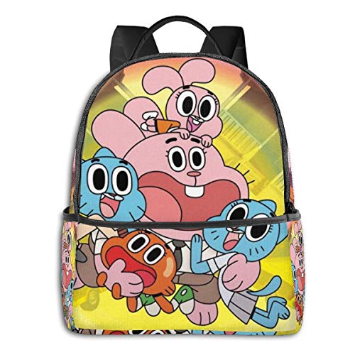 The Amazing World of Gumball: Mochila unisex con dibujos animados impresos  36 8 30 5