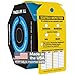 Accuform TAR718 Tags By-The-Roll Inspection and Status Tags, Legend"SCAFFOLD INSPECTION", 6.25" Length x 3" Width x 0.010" Thickness, PF-Cardstock, Black on Yellow (Pack of 100)