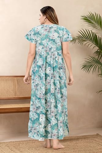 Image of Soulemo Women Premium Rayon Dancing Queen Nighty 1801