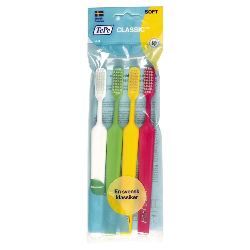 TePe Classic, Soft, Assorted Colours, 4 pcs