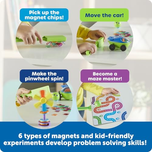 Learning Resources STEM Explorers Magnetworks, Magnetic Science Set, Physics Experiment Toys for Kids, Kindergarten and Preschool Classroom, Force and Motion Kit for Boys and Girls, Ages 5 and Up