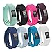 Fit-power cinturino di ricambio con fibbia in morbido silicone per braccialetto da fitness Garmin Vivofit 3 (senza tracker), 9 Colors