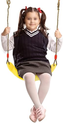 Miniatura 4 de Columpio de tablero de EVA, asiento de columpio suave y ajustable con cuerda para niños, silla de columpio colgante de fitness para patio de recreo,