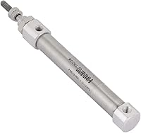 Vista 1 de Cilindro neumático portátil de doble acción CDJ2B10-45B Cilindro de compresor de aire compacto de acero inoxidable de 1.772 in 0.15Mpa a 1Mpa