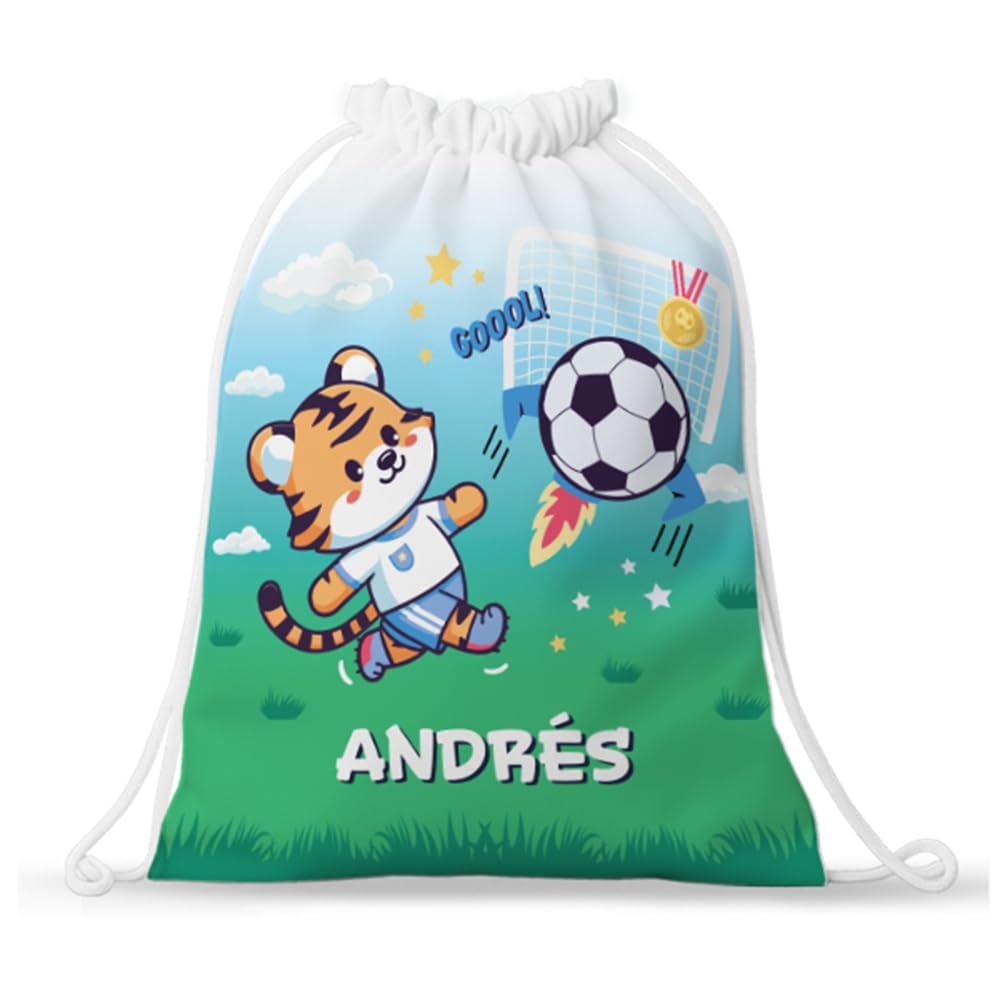 Transparent Gift Mochila Infantil Personalizada con Nombres para niños y niñas. Mochila cuerdas con diseño de Saco para guardería. Saco para colegio. Mochilas Vuelta al cole
