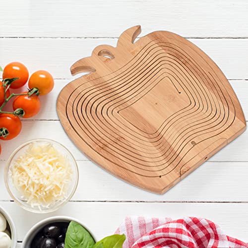 Pannow Dried Fruit Gift Basket, Assortment Gourmet Snack Box, Food Bamboo Tray Candy Turns Into Basket For Mothers Day Christmas Birthday Anniversary Corporate Holiday, 10.47X8.27X11.02 Inch #TOP1