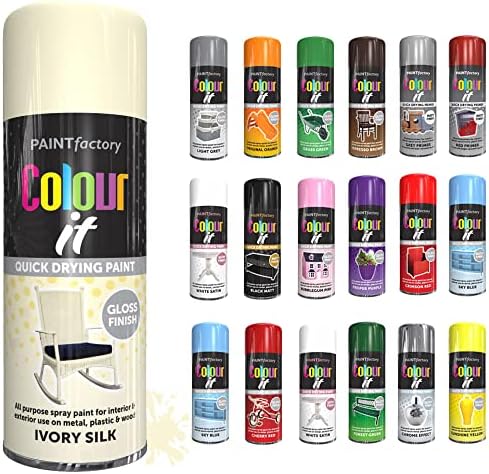 SCHNAZZ - 1 x All Purpose Forest Green Aerosol Spray Paint 400ml Fast Dry, Quick Drying Spray and Excellent Coverage for Wood, Metal, Plastic, Glass and More