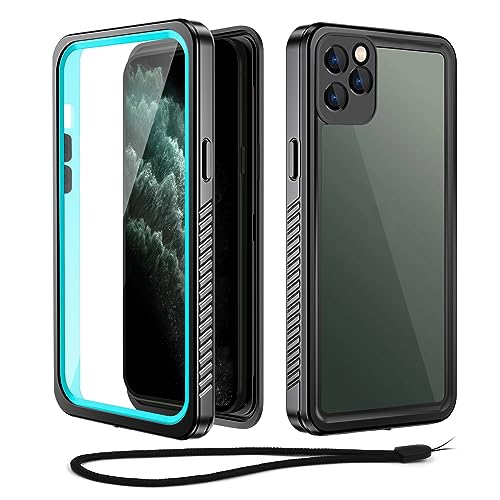 WIFORT for iPhone 11 Pro Waterproof Case - [Certified Water Proof & Military Protection] with [Built-in Screen Protector] Full Body Shockproof Phone Case Cover for iPhone 11 Pro 5.8 - Teal