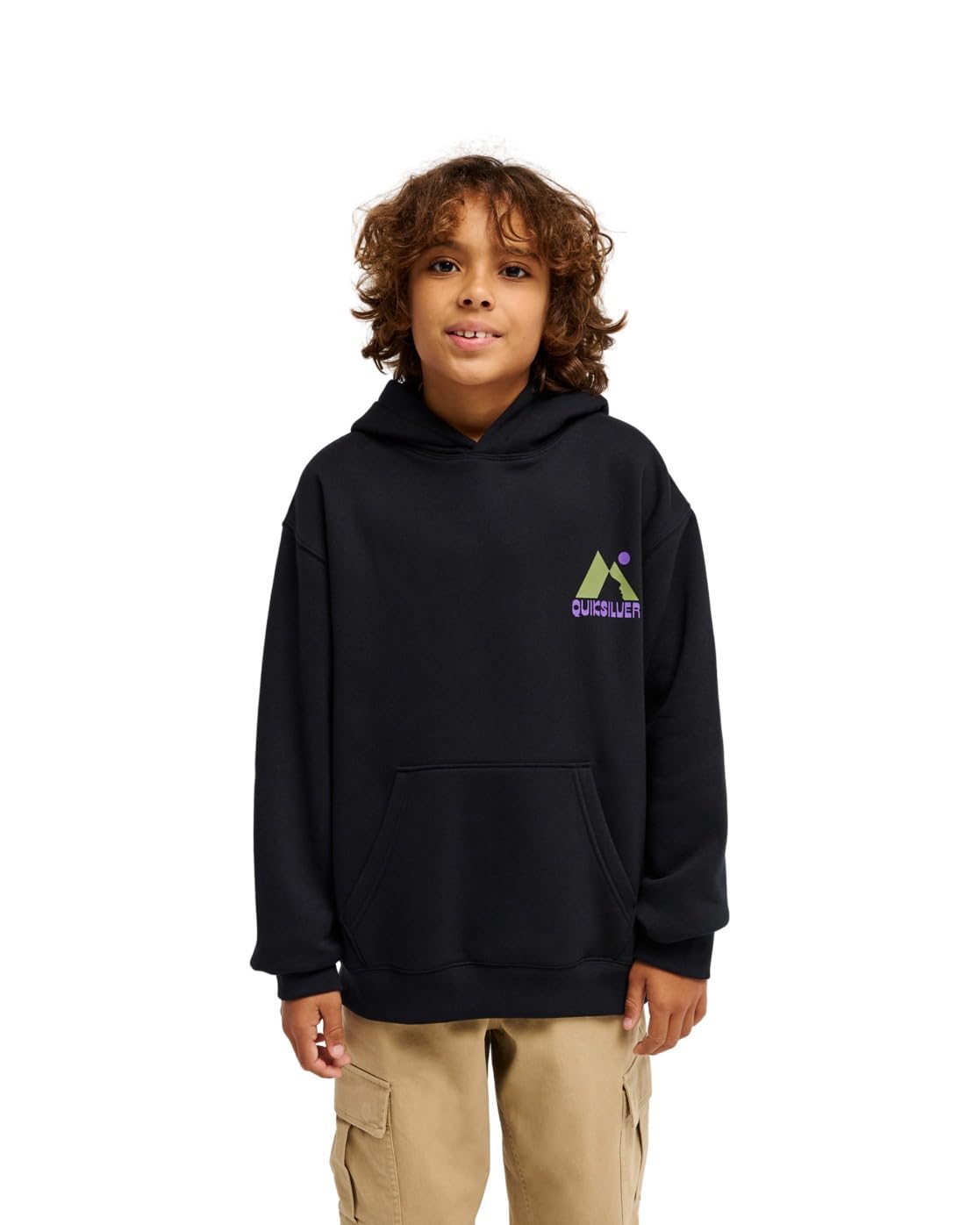 Sweat capuche oversize Quiksilver en molleton noir doux et chaud