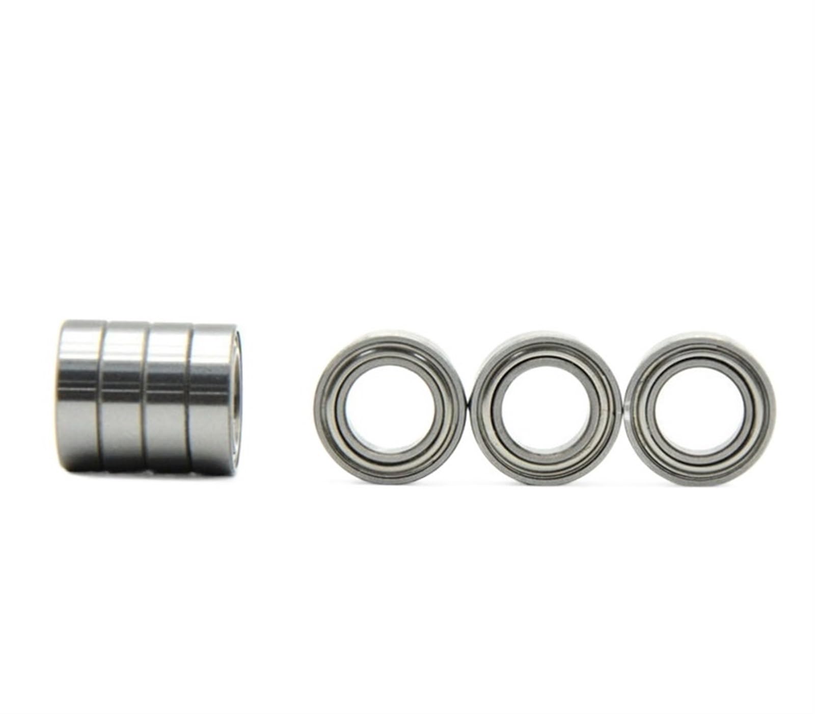 HYUJNAFZR Bimetal Seal Shield Micro deep Groove Bearing 10pcs MR148ZZ 8x14x4mm Bearing Metal Shielded Ball Bearings