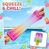 Ice Cream Squishy Toy, Summer Sensory Stress Relief Squeeze Squishy, Popsicle Squishy for Easter Basket Stuffers, Party Favors, Anxiety Relief Everyone, Birthday Gift #4