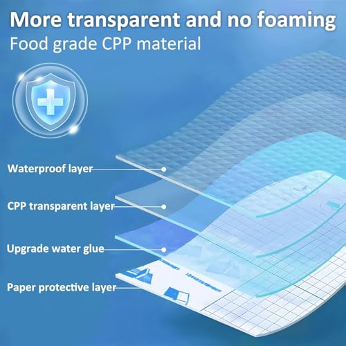 Image of Self Adhesive Book Cover Set (30 Pcs) | Waterproof Transparent Diamond Pattern Sheets for Books & Notebooks | 3 Size Pack (34x25, 43x30, 47x34 cm) School Protective Covers