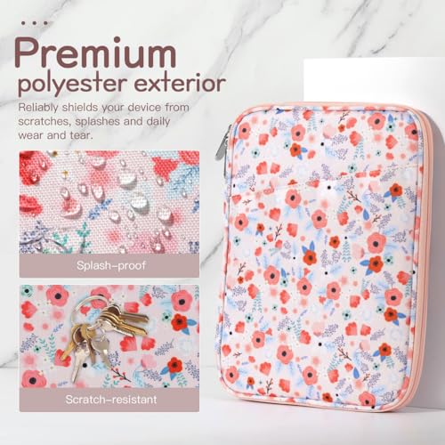 Image of Dadanism 9-11 inch Tablet Sleeve Bag Carrying Case for iPad (A16) 11th Gen 11 inch, iPad 10th Gen 10.9 inch Air 5 /4, iPad Air M4 /Pro 11 inch, iPad 9 /8 /7th, Galaxy Tab A11+ Plus 11 inch, Remarkable 2 10.3 inch, Spring Pink