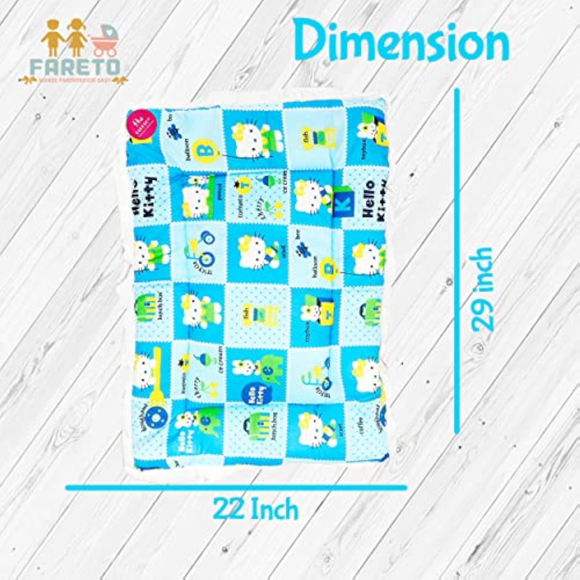 Cotton Baby Cradle Bed, Sleeping Mat, Multi Purpose Cushioned Bed Pack of 3