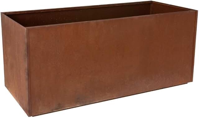Nice Planter Corten Steel Trough Planter, 16